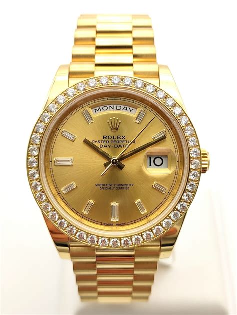 gold rolex watch mens|rolex day date 40 yellow gold.